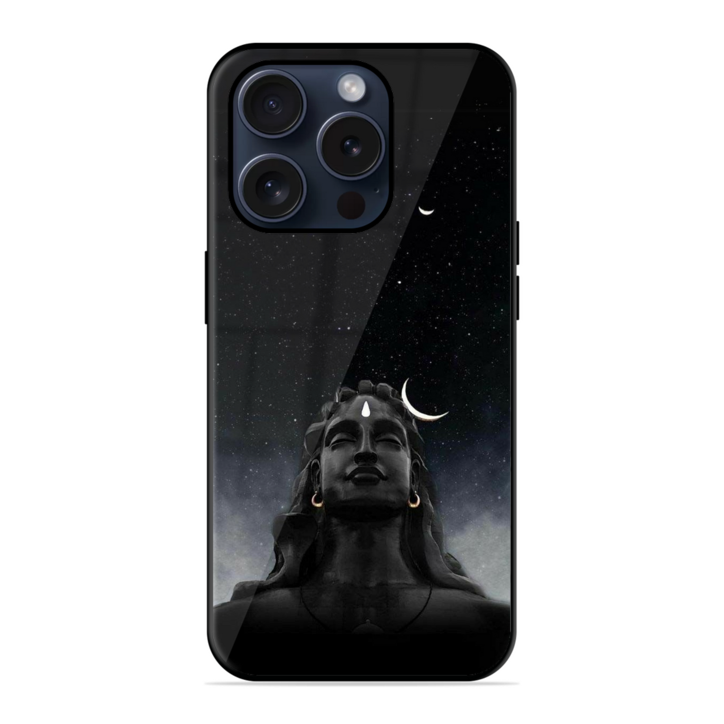Lord Shiva Blackish Hybrid Glossy Case