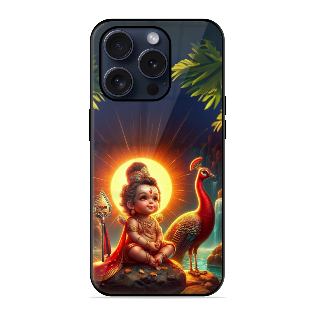 New Murugar With Vel and Peacock Hybrid Glossy Case