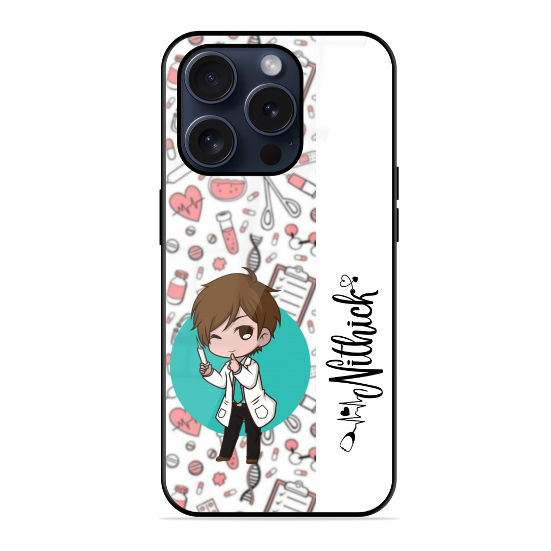 Male Doctor Glossy Name Case