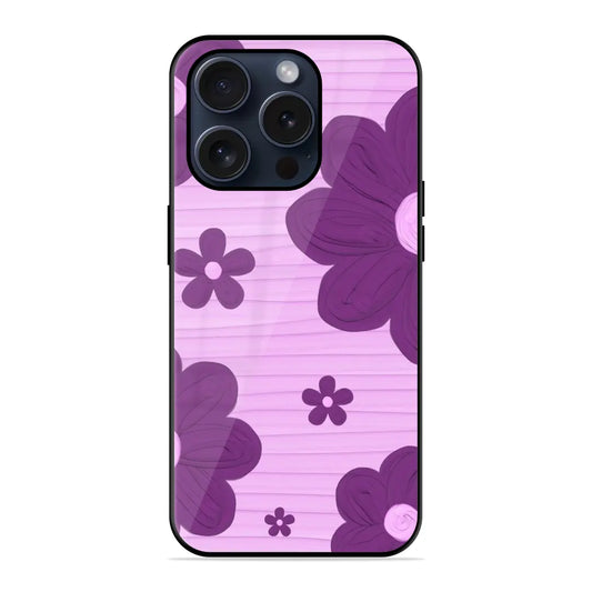 Purple Floral Glossy Case Jesty India