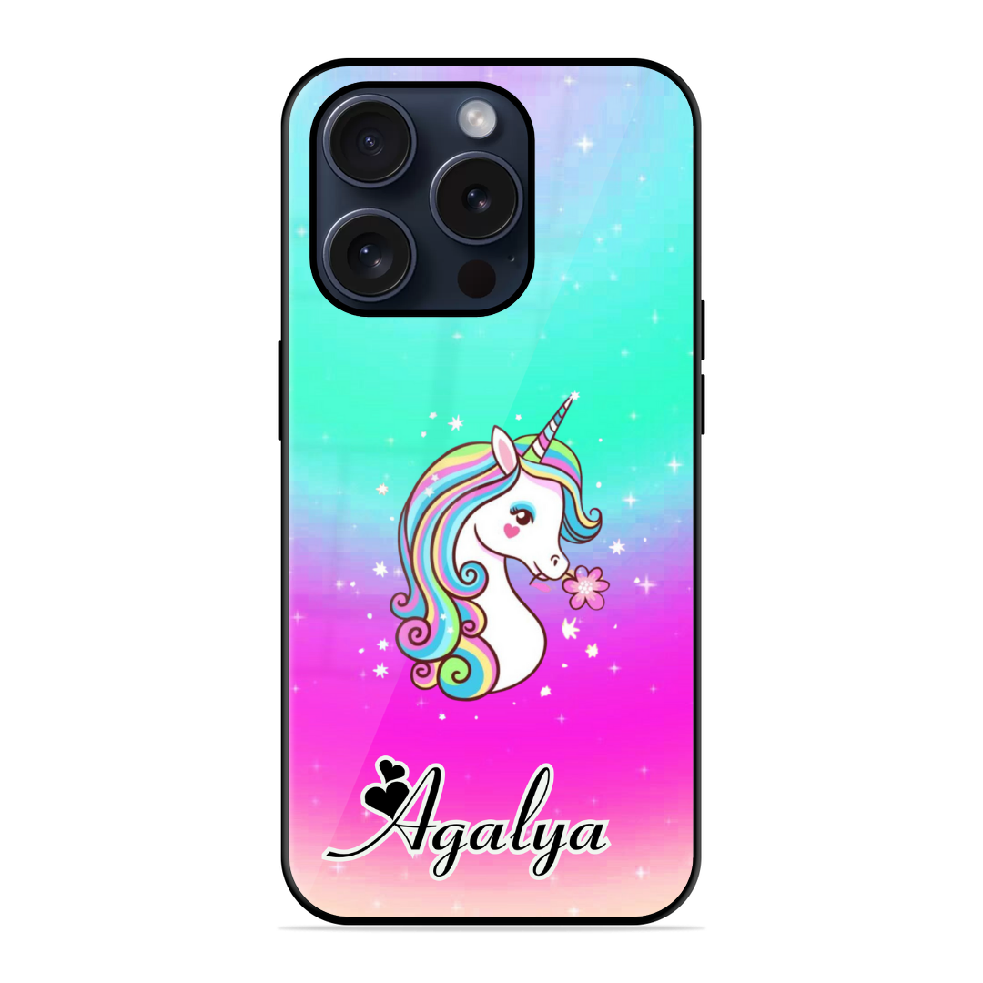 Unicorn Trendy Glossy Name Case