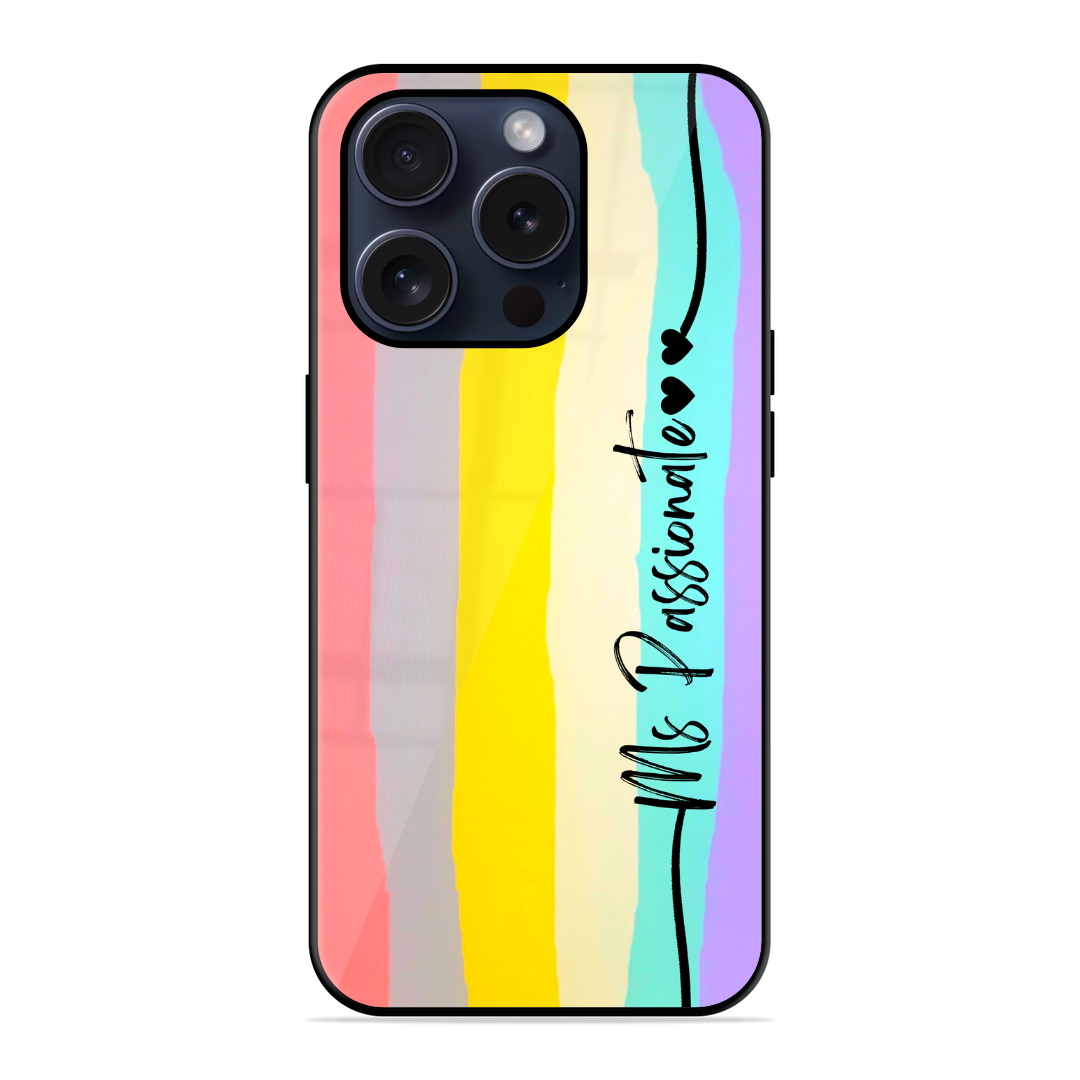 Trending Rainbow Glossy Name Case