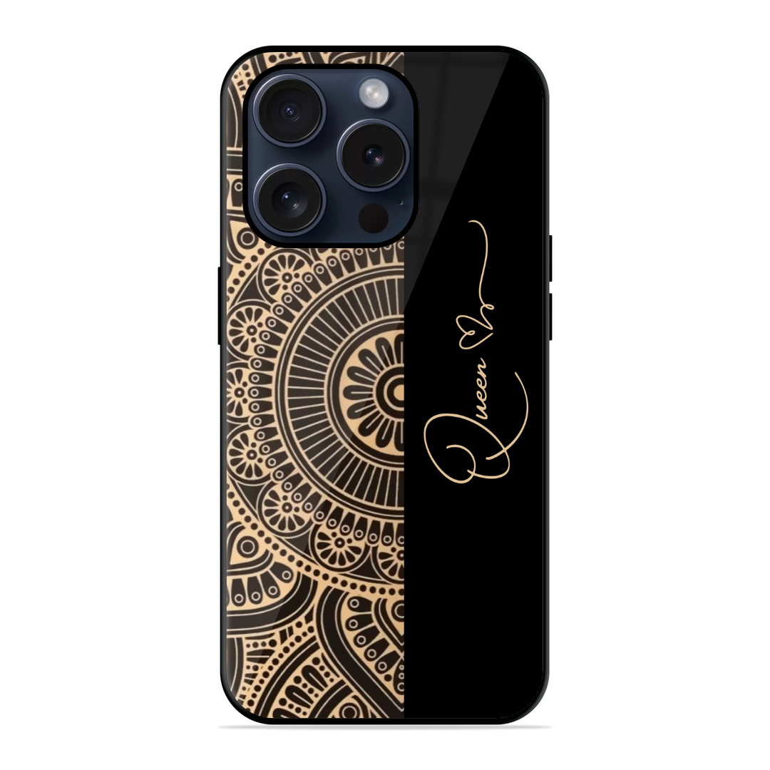 Mandala Art Trendy Glossy Name Case