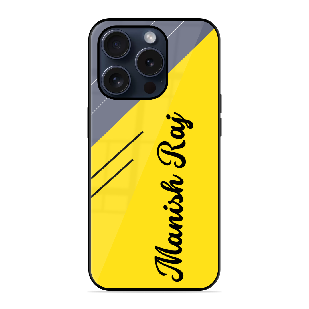 Classy Look Yellowish Glossy Name Case