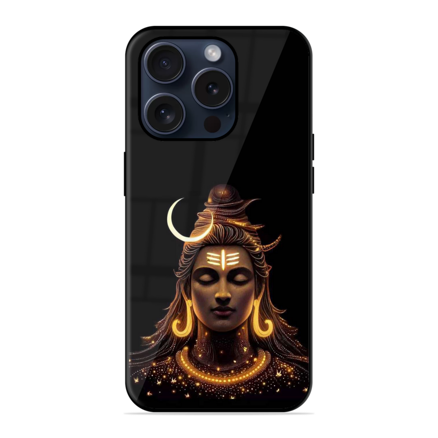 Lord Shiva Golden Spark Glossy Case