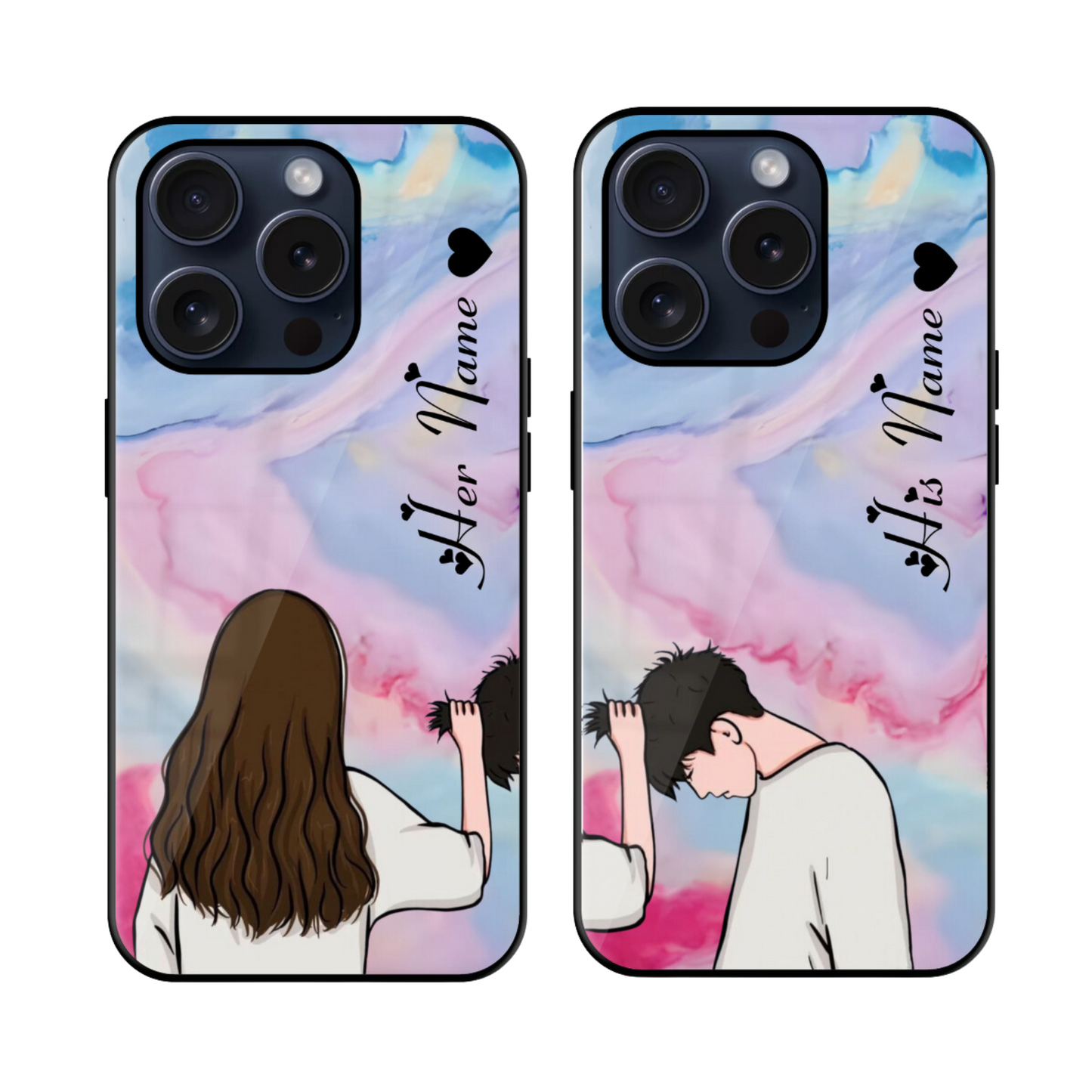 Cute Couple Glossy Case