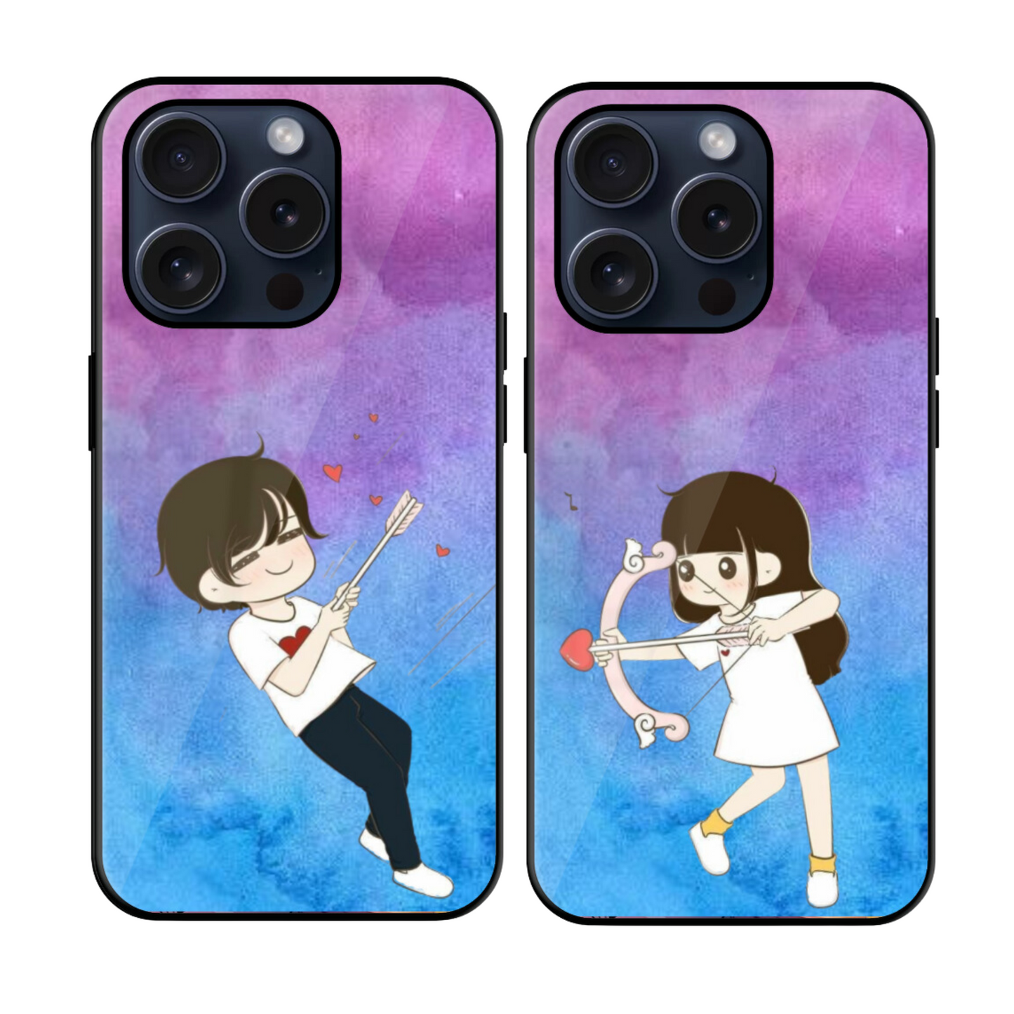 Trending Couple Animated Glossy Case