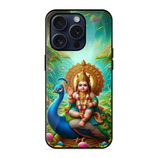Trendy Murugan With Peacock Hybrid Glossy Case