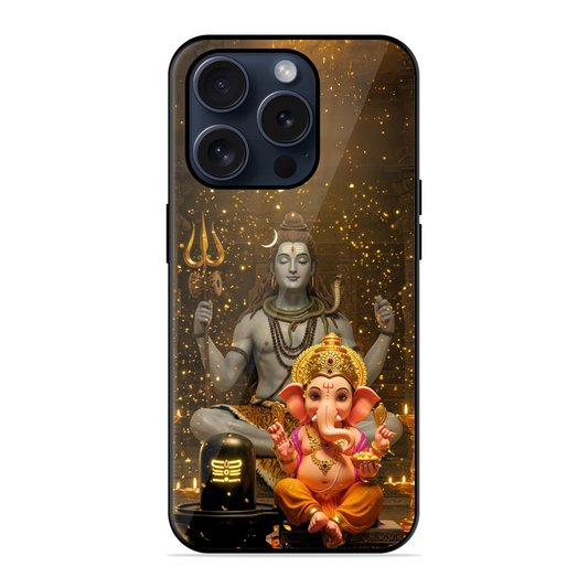 New Lord Shiva With Ganesha Hybrid Glossy Case