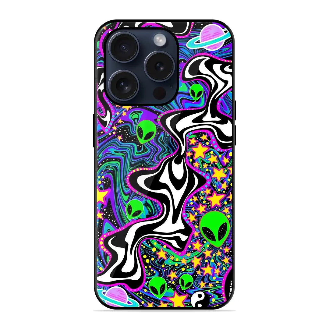 Alien Trippy Glossy Case Jesty India