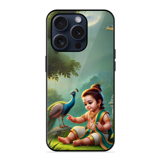 New Cute Murugan With Peacock Hybrid Glossy Case