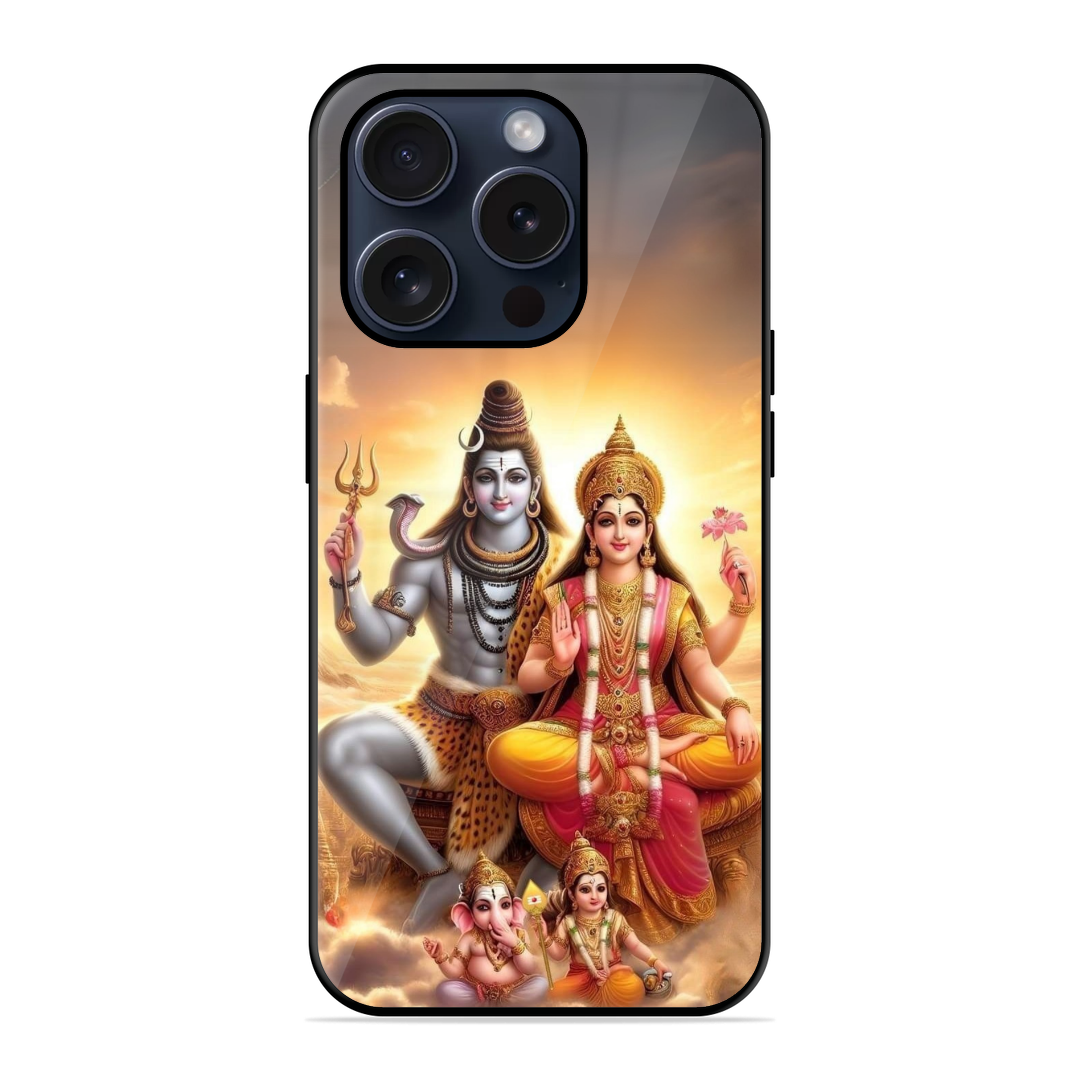 New Lord Shiva Family Trendy Hybrid Glossy Case