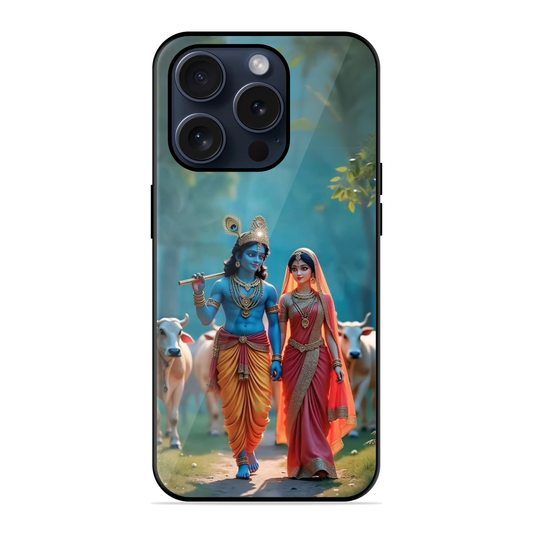 New Cute Radha Krishna Hybrid Glossy Case