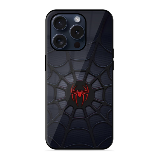 Spider With Web Trendy Hybrid Glossy Case