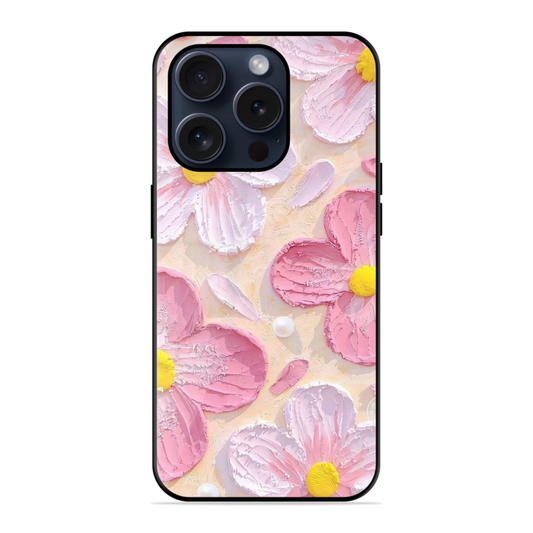 Pink Floral Trendy Hybrid Glossy Case