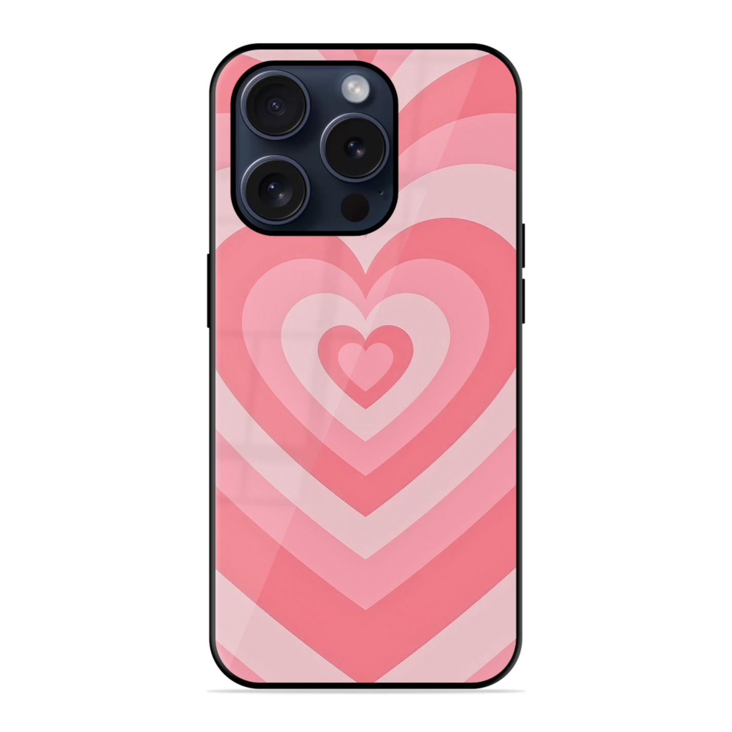 Pink Heart Trendy Hybrid Glossy Case