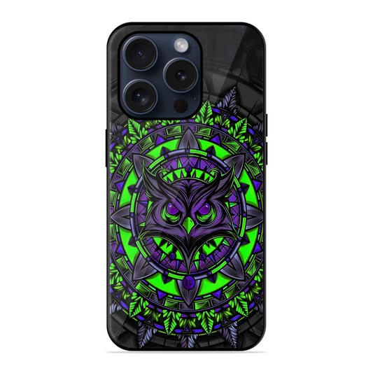 Green Angry Owl Trendy Hybrid Glossy Case