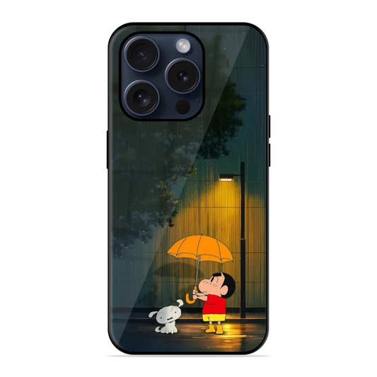 Shinchan With Pet Trendy Hybrid Glossy Case