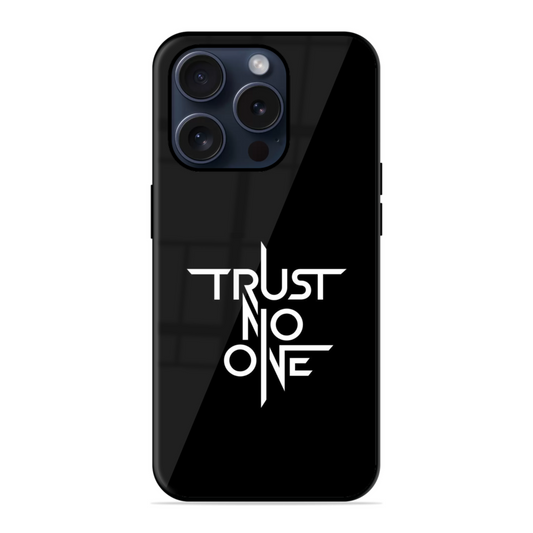 Trust No One Trendy Hybrid Glossy Case