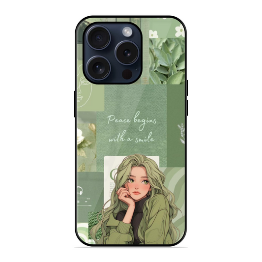 Green Girl Trendy Hybrid Glossy Case