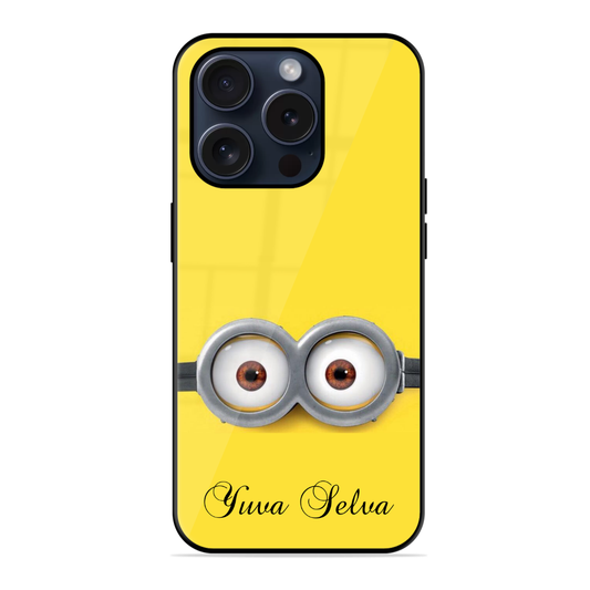 Minion Eye Glossy Name   Case