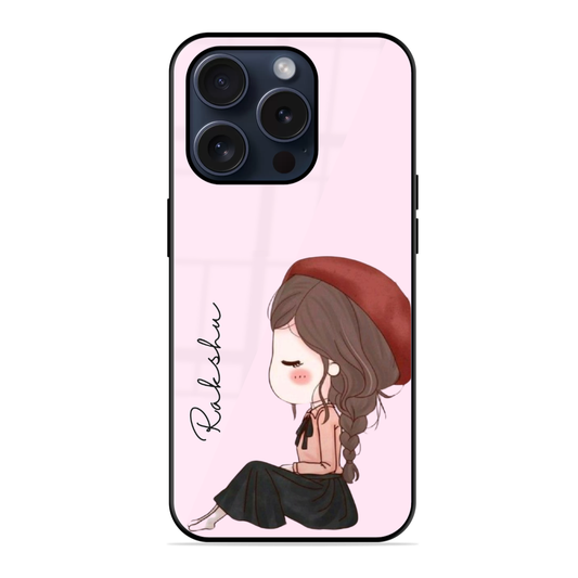 Alone Girl Glossy Name  Case