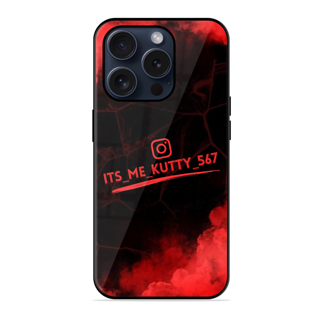 Red & Black Glossy Name Case